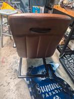 4 eetkamerstoelen skai leer, Gebruikt, Zwart, Leer, Ophalen of Verzenden