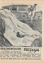 retro reclame 1962 Van Wijk Leiden wollen dekens eendje, Verzenden, Overige typen