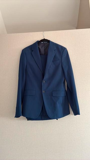 Zara zgsn pak blauw 1564/211 jasje 44 broek 38 beschikbaar voor biedingen