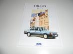 brochure Ford Orion Bravo  1988, Ophalen of Verzenden, Zo goed als nieuw, Overige merken