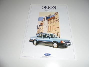brochure Ford Orion Bravo  1988 beschikbaar voor biedingen