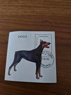 Tanzania Postzegel - Dobermann Pinscher, Ophalen of Verzenden, Gestempeld, Dier of Natuur