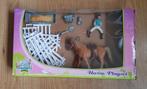 Kids Globe horses Paard met ruiter en accessoires, Ophalen of Verzenden, 1:35 tot 1:50