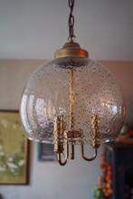 Hollywood Regency lamp muranoglas goudgezaaid, Antiek en Kunst, Ophalen