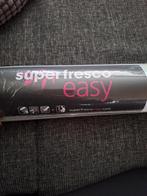 Behang linnen wit met patroon 4 rollen (10.05x0.53m), Huis en Inrichting, Ophalen of Verzenden, Wit