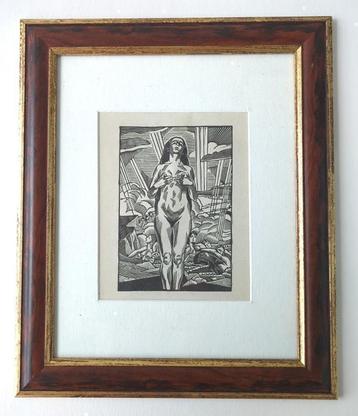 Clement Serveau (1886-1972) Houtgravure IV beschikbaar voor biedingen