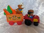 zgan. Little People Tractor + aanhanger, Fisher Price, boer, Ophalen of Verzenden, Auto of Voertuig, Zo goed als nieuw