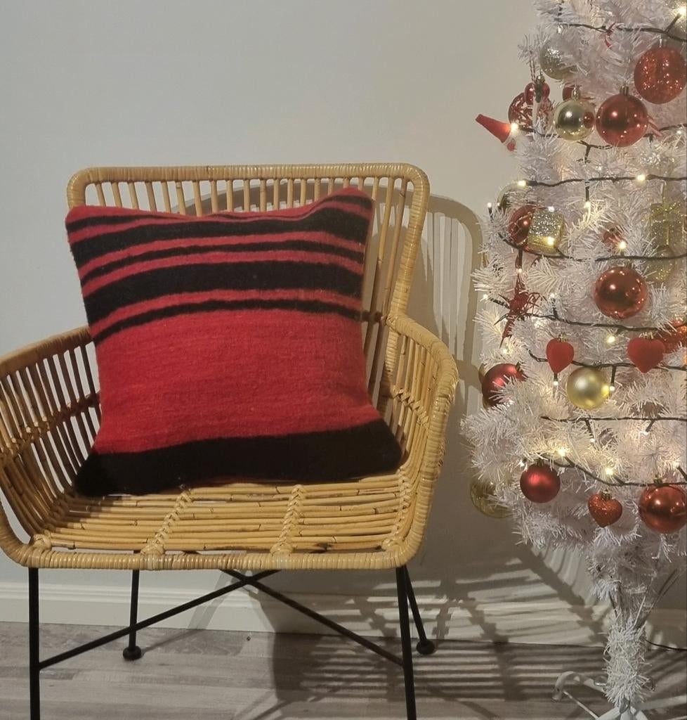Kelim berber kussen, vintage marokkaans kussen, Huis en Inrichting, Woonaccessoires | Kussens, Verzenden, Nieuw, Vierkant