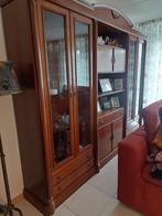 Mooie kersen houten vitrinekast, Ophalen, Gebruikt, Met deur(en), Glas