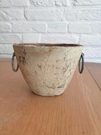 (T) Stoer, groen, aardewerken bloempot.
Ovaal. H 11 cm., Ophalen of Verzenden, Gebruikt, Aardewerk