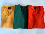 3 x GANT fine lamswol trui geel groen oranje XL, Overige kleuren, Verzenden, GANT, Maat 56/58 (XL)