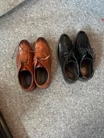 Heren Schoenen Bruin (42) & Zwart (41), Ophalen, Nieuw, Bruin, Veterschoenen