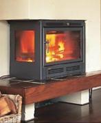 Oxford Skyline inbouw houtkachel hoek links, Huis en Inrichting, Kachels, Ophalen, Gebruikt, Houtkachel, Inbouw