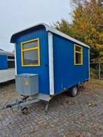 Snelverkeer 400x200 schaftwagen, schaftkeet, bouwkeet, Doe-het-zelf en Verbouw, Bouwketen en Schaftketen, Ophalen, Gebruikt