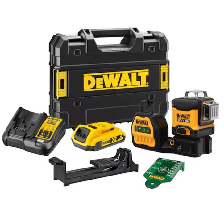 DeWalt  DCE089D1G18-QW 12V/18V Accu Kruislijnlaser | NIEUW, Doe-het-zelf en Verbouw, Meetapparatuur, Nieuw