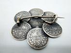 Zilveren stuivertjes broche, Willem 3, Sieraden, Tassen en Uiterlijk, Verzenden, Zilver, Broche