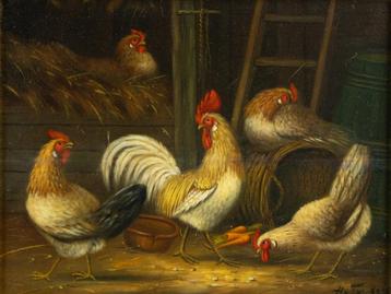 Mooie Hollandse schilderij circa 1950 beschikbaar voor biedingen