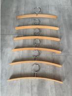 6 Design Beukenhouten kledinghangers, Ophalen of Verzenden, Zo goed als nieuw, Hout, Volwassenen