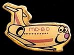 Vliegtuig pin MD-80- klein, Verzenden, Nieuw, Transport, Speldje of Pin