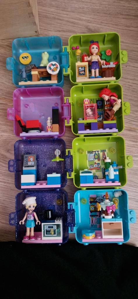 LEGO Friends Kubussen - 9 stuks!, Kinderen en Baby's, Speelgoed | Duplo en Lego, Gebruikt, Lego, Losse stenen, Ophalen of Verzenden