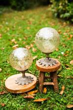 Bolia I & II  Vintage tablelamps, Huis en Inrichting, Lampen | Tafellampen, Vintage, Ophalen of Verzenden, Zo goed als nieuw, Glas