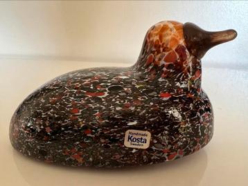 Vintage Kosta Boda ‘Boda Birds’ Duck Bertil Vallien 1975 beschikbaar voor biedingen