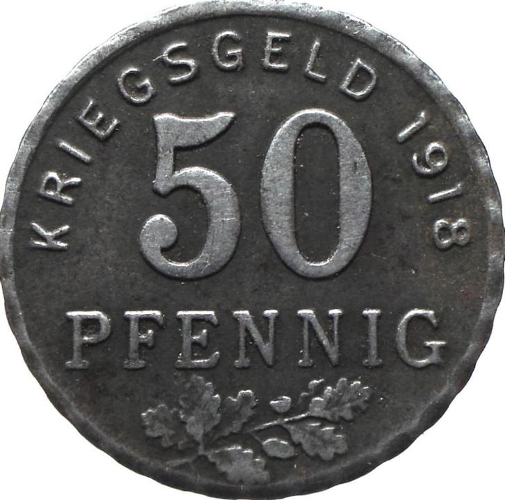 Duitsland - Bochum & Giesenkirchen 50 pfennig 1918 (notgeld), Postzegels en Munten, Munten | Europa | Niet-Euromunten, Losse munt