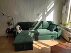 Groene Velvet Slaapbank (Sweeek), Ophalen, Zo goed als nieuw, Tweepersoons, Groen
