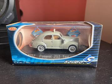 Peugeot 203 Taxi, Solido, Mint/Boxed beschikbaar voor biedingen