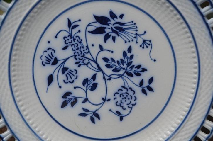 5 Identieke porseleinen gebaksbordjes, Antiek en Kunst, Antiek | Servies los, Ophalen of Verzenden