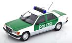 Mercedes-Benz 190 (W201) 1993 “Polizei” Groen / Wit, Hobby en Vrije tijd, Modelauto's | 1:18, Overige merken, Info@geerligsdejong.nl