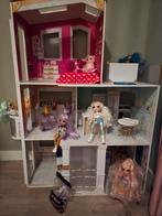 Rainbow high poppenhuis + 9 rainbow high poppen, Ophalen, Gebruikt, Poppenhuis