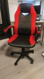 Gaming Bureaustoel Zwart/Rood, Huis en Inrichting, Ophalen, Gebruikt, Zwart, Gaming bureaustoel