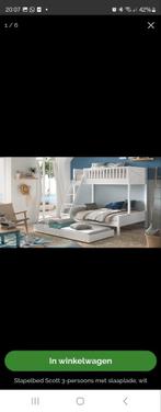Stapelbed, boven 1 persoon beneden 2 personen + jaar oud, Huis en Inrichting, Slaapkamer | Stapelbedden en Hoogslapers, Ophalen of Verzenden