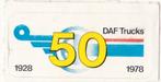 Sticker auto DAF Trucks jubileum 50 jaar, Verzenden, Zo goed als nieuw, Merk