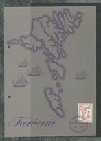 FAROER 1975 90ø. Landkaart op Voorpagina van Postale album, Postzegels en Munten, Postzegels | Europa | Scandinavië, Denemarken