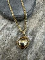 14k Gouden Vossenstaart Ketting met Hanger, Ophalen of Verzenden, Zo goed als nieuw, Goud, Met hanger