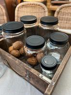 Voorraadpot met zwarte deksel, kruidenpot IB laursen Nieuw, Ophalen, Nieuw