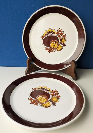 Vintage ontbijtbordjes Turi Design Agust/Norway beschikbaar voor biedingen