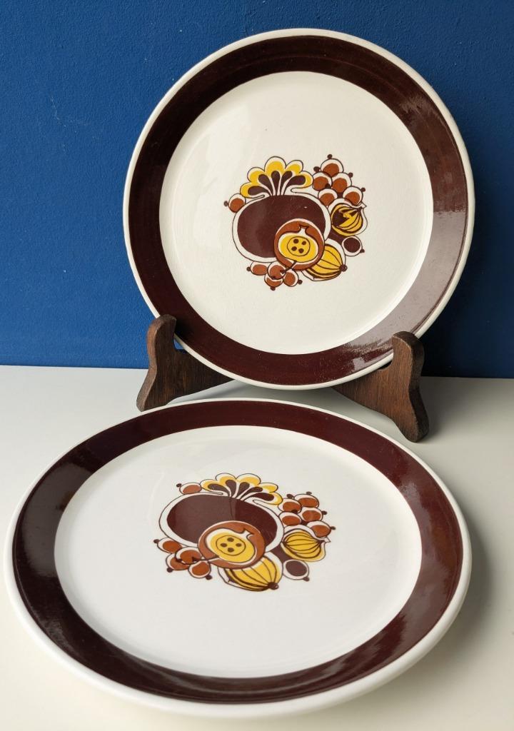 Vintage ontbijtbordjes Turi Design Agust/Norway, Huis en Inrichting, Keuken | Servies, Gebruikt, Bord(en), Ophalen of Verzenden