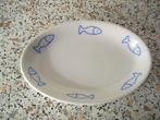 Ovaal zeepbakje met blauwe visjes, Ophalen of Verzenden