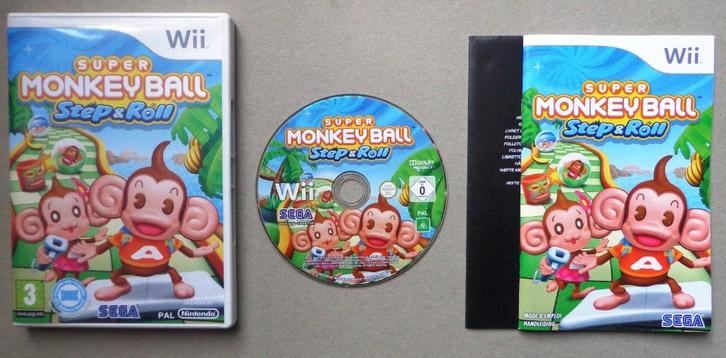 Super Monkey Ball Step & Roll voor de Nintendo Wii Compleet, Spelcomputers en Games, Games | Nintendo Wii, Zo goed als nieuw, 1 speler