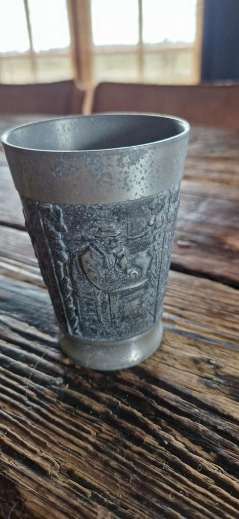 Duitse tinnen beker, Antiek en Kunst, Antiek | Tin, Ophalen of Verzenden