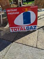 Een metalen reclamebord van Totalgaz 60 x 50, Ophalen of Verzenden