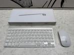 Apple bluetooth keyboard en muis (A1314 en A1296), Contact formulier website, Zo goed als nieuw, Draadloos, Qwerty