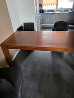 Eettafel  notenhout, Huis en Inrichting, Tafels | Eettafels, Ophalen, Gebruikt, 200 cm of meer, 50 tot 100 cm