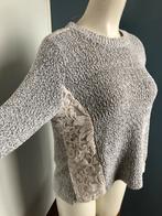 Gustav grijs wit gebreid truitje met kant kanten 40, Maat 38/40 (M), Gustav, Ophalen of Verzenden, Zo goed als nieuw