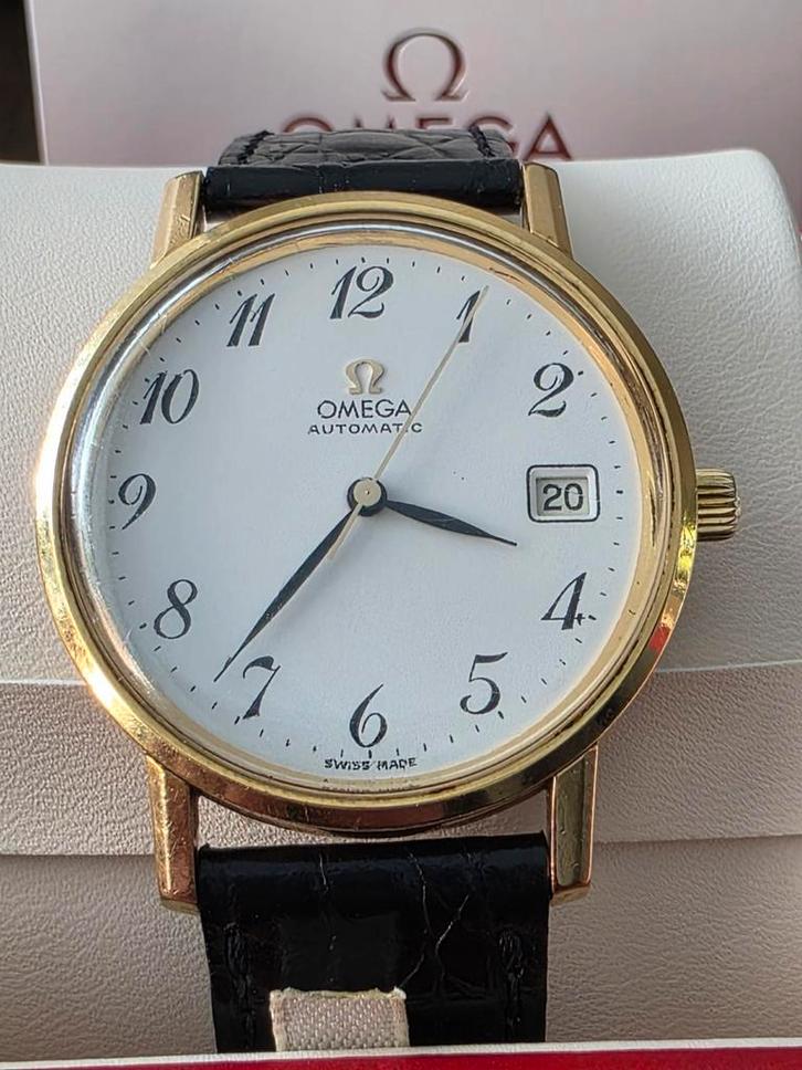 Omega Genève Gold Plated Cal. 1010 Ref. 166.0202, Sieraden, Tassen en Uiterlijk, Horloges | Heren, Zo goed als nieuw, Polshorloge
