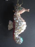kerstbal zeepaardje hanger met prachtige glitter steentjes, Ophalen of Verzenden, Zo goed als nieuw