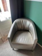 Zilveren Fauteuil, Ophalen, Gebruikt, Minder dan 75 cm, Leer
